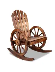 [Gardeon] Wagon Wheels Rocking Chair