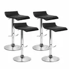 New set of 4 Bar Stools SENA Kitchen Swivel Bar Stool PU Leather Chairs Gas Lift