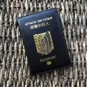 Attack On Titan Anime Passport Cover Protective Travel Case