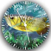 Arowana Fish Frameless Borderless Wall Clock Nice For Gifts or Decor W208