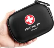 Mini First Aid Kit - 120 PCS Waterproof Hard Shell Medical Kit for Home Outdoor