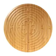 BambooMN 12.5" Dia Carbonized Brown Bamboo Finger Labyrinth Chartres 7 Circuit