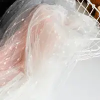 在飛比找ETMall東森購物網優惠-ins金線雨點透明網紗美甲蛋糕紋繡花藝攝影道具拍照背景紗布裝