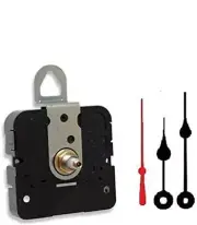 Quartz Clock Movement Mechanism with 4" Spade Hands, U.S.A. Made (9/16" Threaded