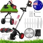 Electric Cordless Grass Trimmer Strimmer Garden Lawn Edger with 8 Blades