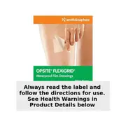 Opsite Flexigrid Waterproof Film Dressing 6cm x 7cm 5 Pack by Smith & Nephew