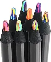 nsxsu 16 Pieces Rainbow Pencils, Jumbo Coloured Pencils for Adults and Kids, Multicoloured Pencils for Art Drawing, Colouring, Sketching, Pre-sharpened