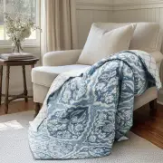 Becker Blue Quilted Throw - Levtex Home