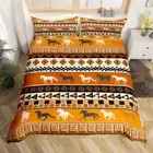 Kids Duvet Cover Set Twin Size,Geometric Grids Arrows Patchwork Bedding Set for