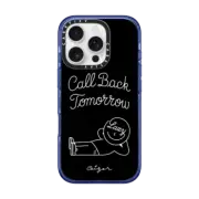 iPhone 16 Pro Impact Case MagSafe Compatible Call Back Tomorrow (Black) By Ceizer