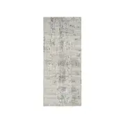 2'6"x6' Light Gray Modern Design Natural Wool Hand Knotted Runner Rug R64707