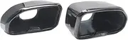 1 Pair Exhaust Tip Compatible For BMW G01 G02 X3 X4 In 2019-2020 Stainless Steel Muffler Tip Exhaust Pipe Square Tailpipe(Black)