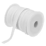 2/5 Inch Double Fold Bias Tape Polyester Bias Tape(White 55 Yards)