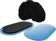 WHAMVOX 1 Set Portable Exercise Slider Discs Oval Fitness Sliders for Core Workouts and Aerobic Exercises Compact and Versatile Sliding Discs for Home and Gym Use Includes Foot Sleeves