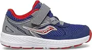 [Saucony] Cohesion 14 Alternative Closure JR Running Shoe, NAVY/RED, 4 US Unisex Little Kid
