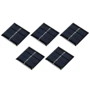 Mini Solar Panel Cell 1.5V 60mA 0.09W 30mm x 30mm for DIY Project Pack of 5