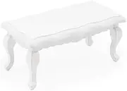 Odoria 1/12 Dolls House Miniature Coffee Table Dollhouse Accessories, White