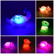 6pcs Light up Bath Toys Color Changing Water Toy Floating Dinosaur Bath Toys{