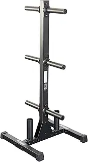 Best Fitness Olympic Weight Plate Tree & Barbell Holder