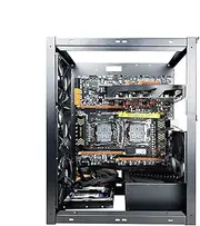 Computer Motherboard Case Rack - Stackable Open Chassis, Aluminum Frame, Cooling Fan Stand | Overclocking Heat Dissipation Bracket, Upright Support Design Perfect for Custom PC Builds
