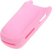 Mikinona Silicone Cover Hair Iron Holder for Hair Straightener Curler Flat Iron Cover Heat Resistant Protective Sleeve Non-slip Grip Pink