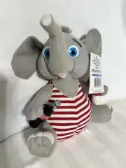 1993 Coca-Cola Plush Elephant Red Striped Swimsuit Coke Bottle PLUSH Animal~NWT