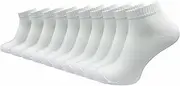 [GAWILO] Premium Trainer Socks (10 Pairs) | Women & Men | Extra Reinforced Stress Zones | Without Pressing Seam Over the Toes