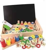 Totority Early Education Math Toys Kids Learning Box Educational School Supplies Counting Toys Promote Hand-Eye Coordination