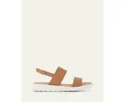 Jo Mercer Women's Rosalie Flat Sandals Tan Leather