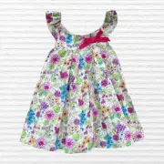 New Shrinking Violet Baby Toddler Girls Vibrant Floral Peasant Dress Size 24M
