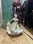 ROYAL DOULTON BONE CHINA GIRL FIGURINE NINETTE HN 2379 YELLOW DRESS VINTAGE LADY
