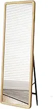 Full Length Mirror,Hanging and Freestanding Floor Mirror,Rectangular Free Standing Mirror,for Bedroom Entry Dressing Room Bedroom(Wood Color,160cm)