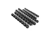 1-25kg Rubber Hex Dumbbell Set