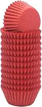 Huaswan Red Cupcake Liners Mini Greaseproof Paper Baking Cups, 300-Count