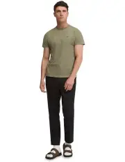 [Oxford] Ben Organic Cotton Crew Neck T-Shirt in Green Melange