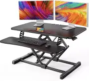 Standing Desk Converter, 36” Sit to Stand Desk with Keyboard Tray, Height Adjust