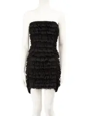 D&G 2010 Runway Black Lace Trim Corset Dress