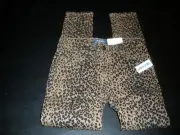 NEW Girls Old Navy Size 12 Black & Brown Leopard Print Pants