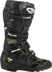 Mens Motorcycle Boots - Alpinestars Tech 7 DS Motocross Dirt Bike Boots Black 13