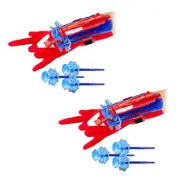 Superhero Gloves with Wrist Ejection Launcher - Gold - 2packs
