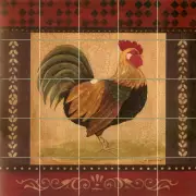 Art Mural Ceramic Rooster Backsplash Decor Tile #142