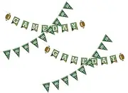 INOOMP Football Party Decorations Rugby Flag Decoration String Flags Wall Banner Birthday