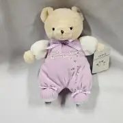 Carter's Bunches Of Love Teddy Bear Rattle 8175 Stuffed Animal Plush Toy Purple