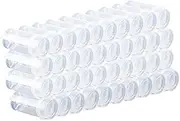 EKIND Round Shape Clear Push-Up Cake Pop Shooter Plastic Containers with Lids, Base & Sticks, Pack of 40