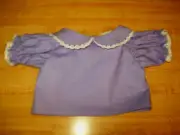DARK LAVENDER/ LT PURPLE BLOUSE with LACE for 16" 18" CPK Cabbage Patch Kids