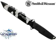 SMITH & WESSON HOMELAND SECURITY URBAN TITANIUM CAMO SURVIVAL KNIFE TANTO CKSURC
