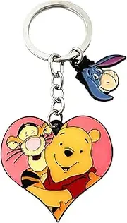 [STKTFKK] Winnie Pooh Keychain Classic Anime Eeyore Keychain Girls Women and Men