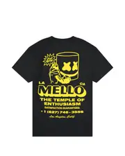 MARSHMELLO CALL NOW T-SHIRT BLACK