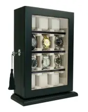 Hand Made Watch Jewelry Display Storage Holder Case Glass Box Organizer Gift 56