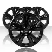 4 Black 18" Wheel Skins Hub Caps Alloy Rim Covers for Nissan Rogue 2017-2020